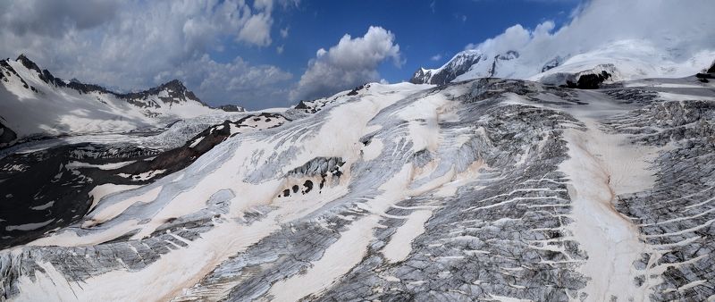 Ледник Большой Азау аэросъёмкаphoto preview