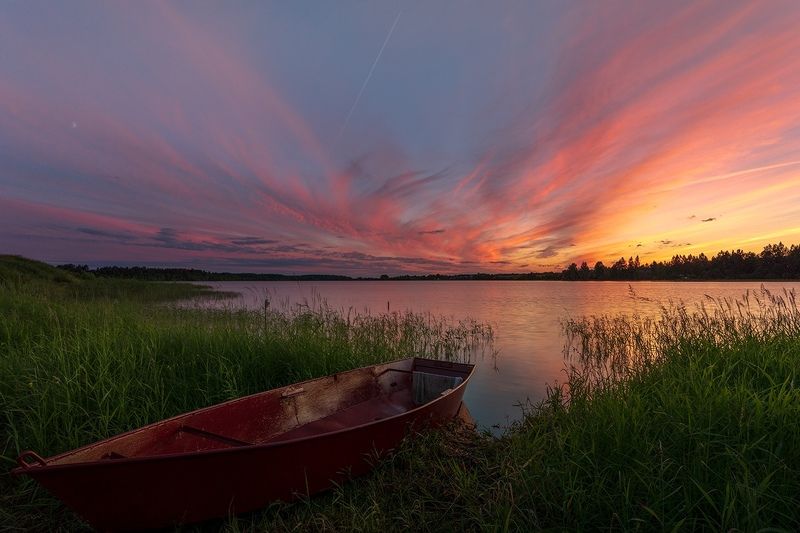 Закат, озеро Закат на озереphoto preview