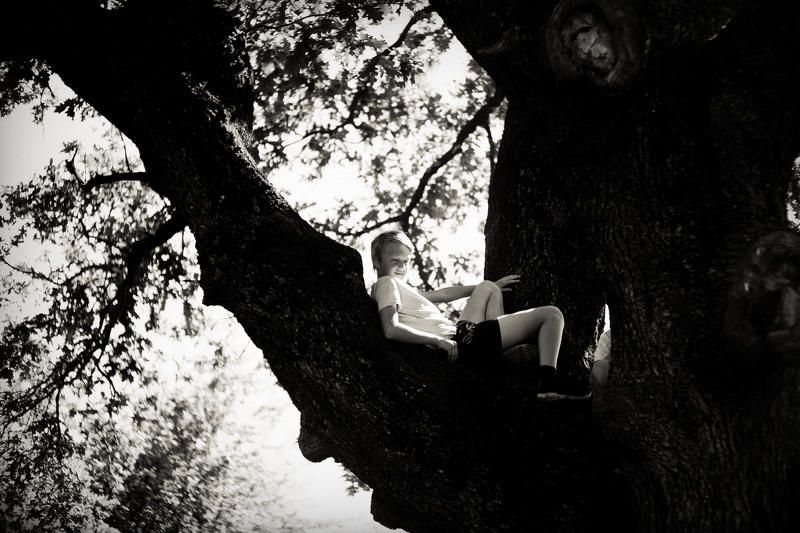 портрет, жанр, монохром, детство Детство. Лето. Монохромphoto preview