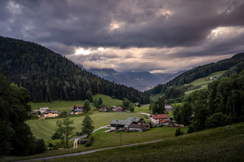 погода, смена погоды, горы, облака, небо, альпы, озеро, ветер, непогода, бавария Предгрозовые...photo preview