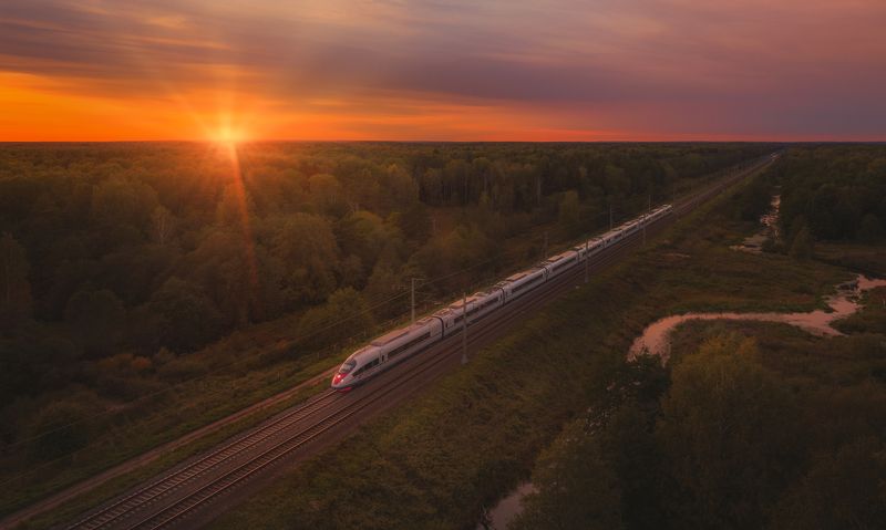 #сапсан, #электропоезд, #siemens, #эвс1, #sapsan, #rzd, #ржд, #лето, #промышленныйфотограф, #железнодорожныйфотограф, #rails, #train, #закат, #skrylov_official, #skrylov, #djimavic2pro, #mavic2pro, #krylov_fly Photo #111photo preview