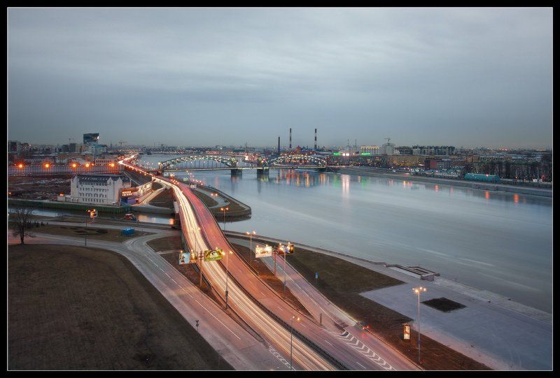 санкт, петербург, петроград, лениград, охта, петра, великого, большеохтинский, нева, мост, река, нева, ледоход ... про ледоход на Неве 2013...photo preview