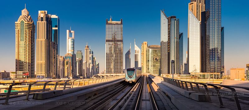 Metro in Dubai Cityphoto preview