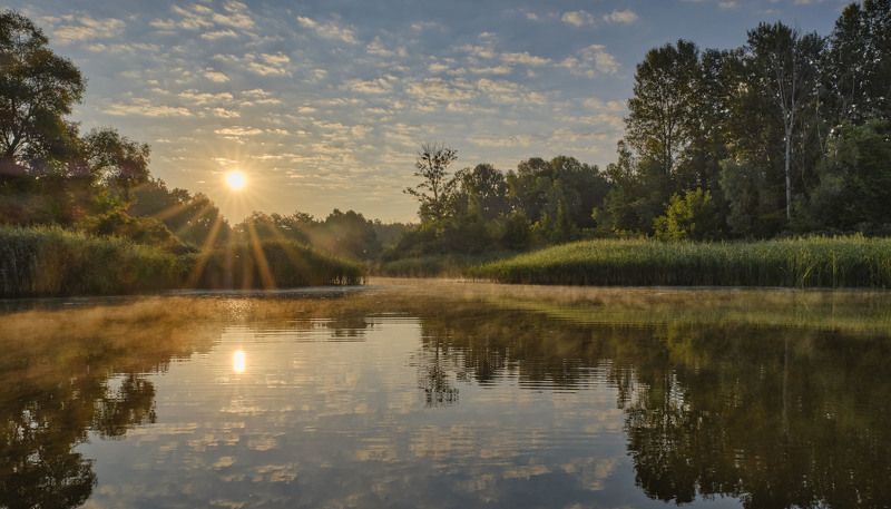 Утро на рекеphoto preview