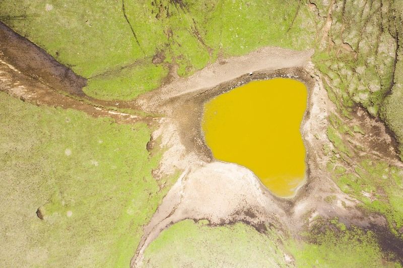 желтое озеро, гора Мят Лоам, святилища Мят Сели, Мятер Дяла,  Сусон Дяла, Ингушетия, Кавказ Озеро Мят Лоам фото превью