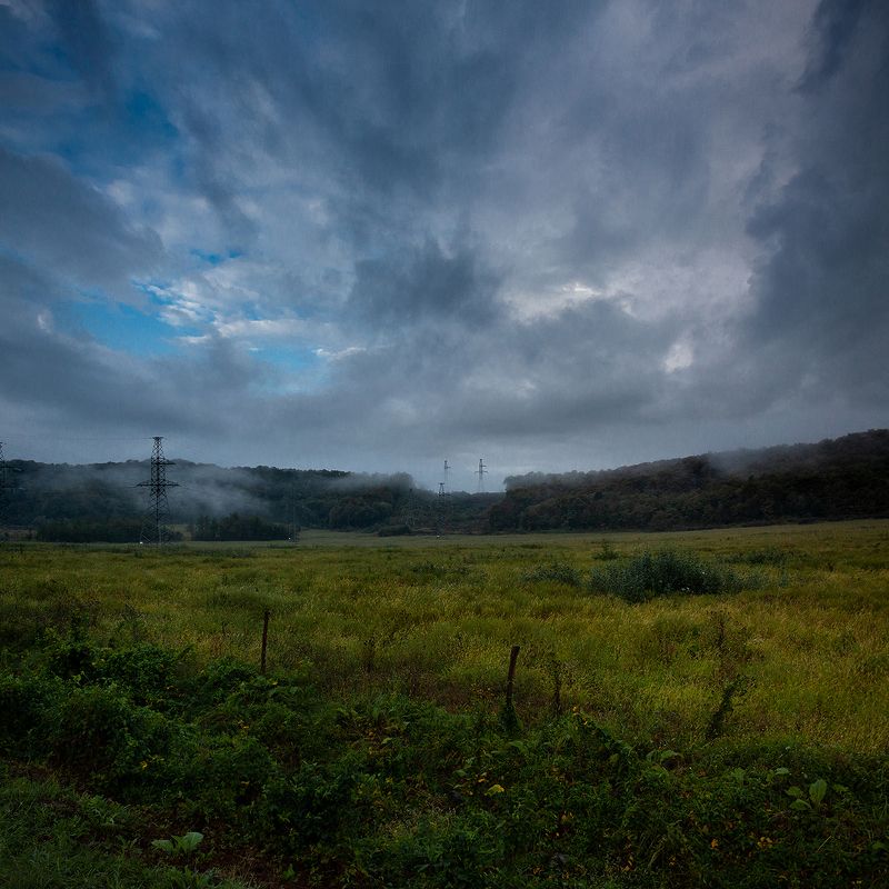 morning rain утро дождь sky небо photo preview