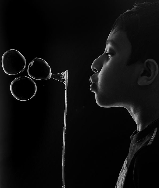 #childplay #bubbles#blackandwhitefinewrt Child\'s Playphoto preview