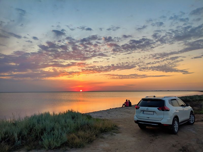 сиваш,озеро,закат,арабатскаястрелка,арабатка,landscape,sunset,небо,sky,природа,отдых,лето,вечер,nature,вода,отражение,релакс,тишина,красота,солнце,горизонт, Сивашские закатыphoto preview