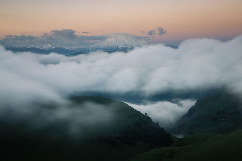 кавказ, приэльбрусье, эльбрус Утро на горе Шаджатмазphoto preview