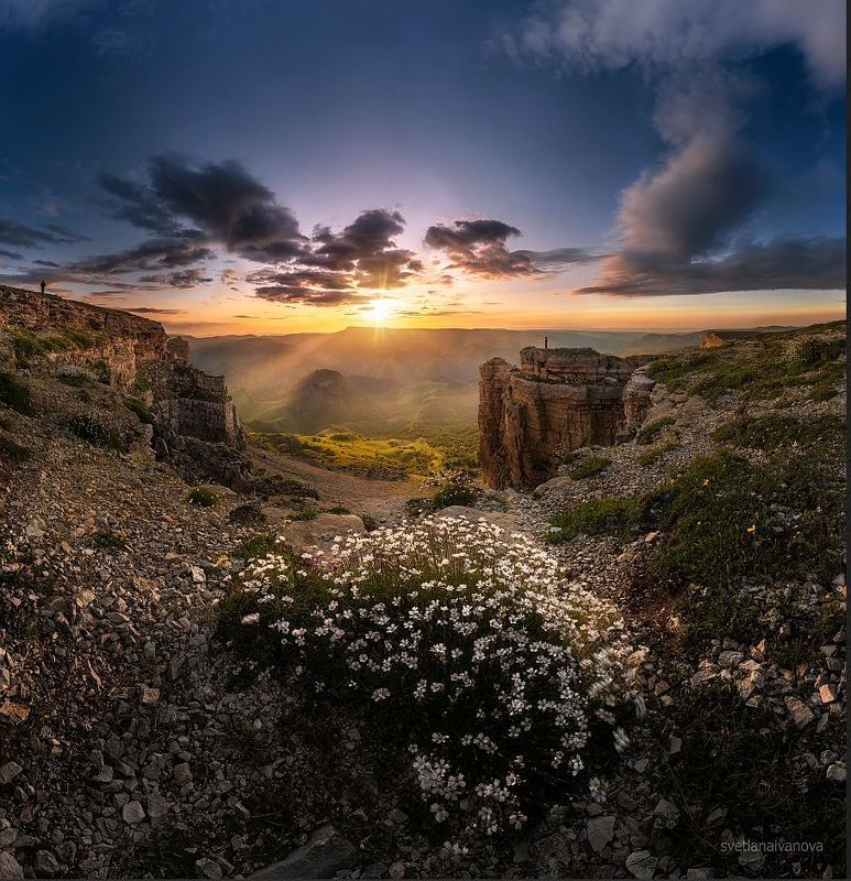 бермамыт, млечный путь, ночь, кавказ, звезды, закат, эльбрус \