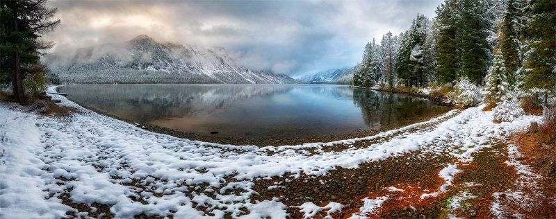 Горный алтай, Мультинские озера Сказочное сентябрьское утро.photo preview