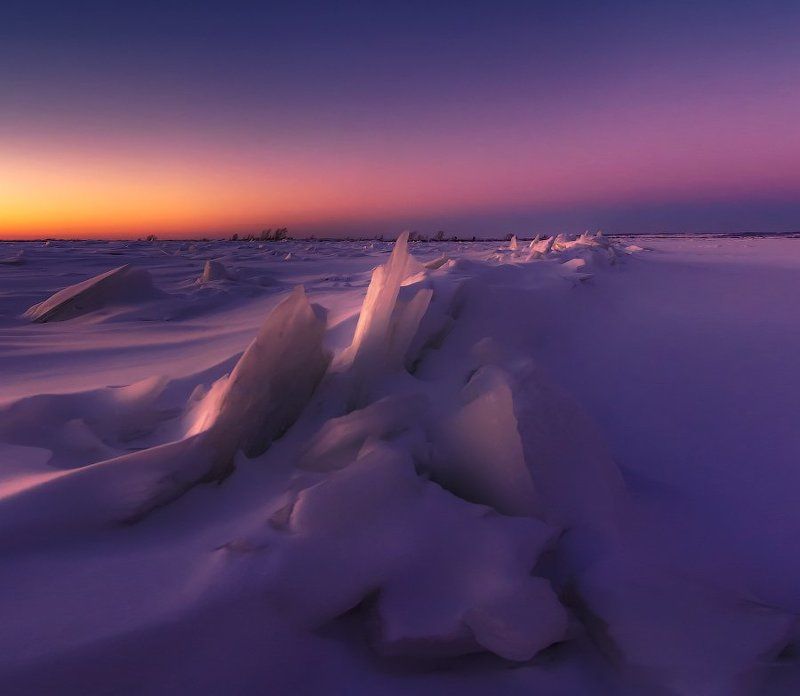 Закат, Зима, Лед, Река томь, Сибирь, Солнце, Томск В Томск пришла зима.photo preview