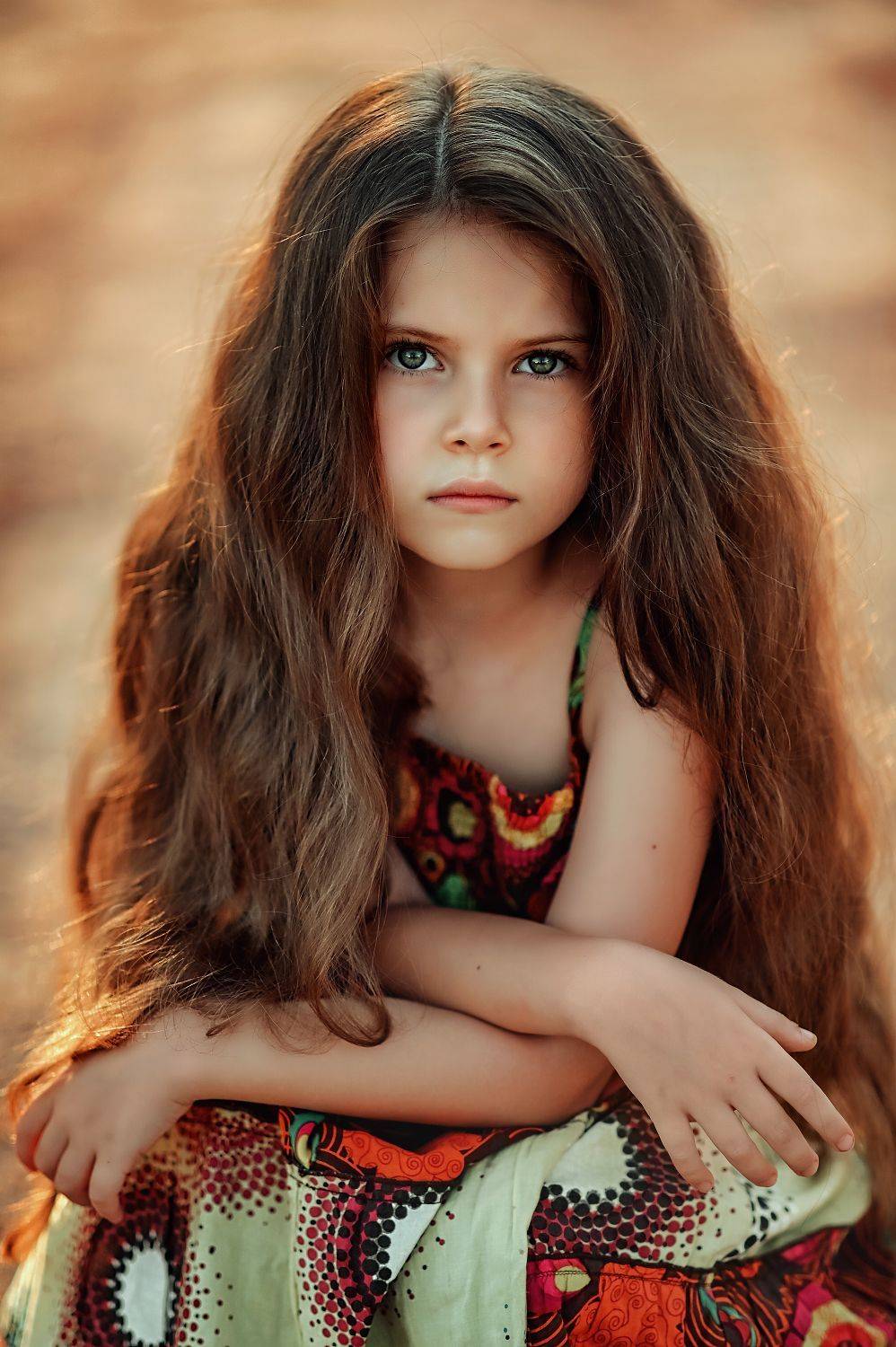 Этот взгляд.... Автор: Ирина Ганич портрет, девочка, волосы, взгляд, ребенок, цвет, Ирина Ганич