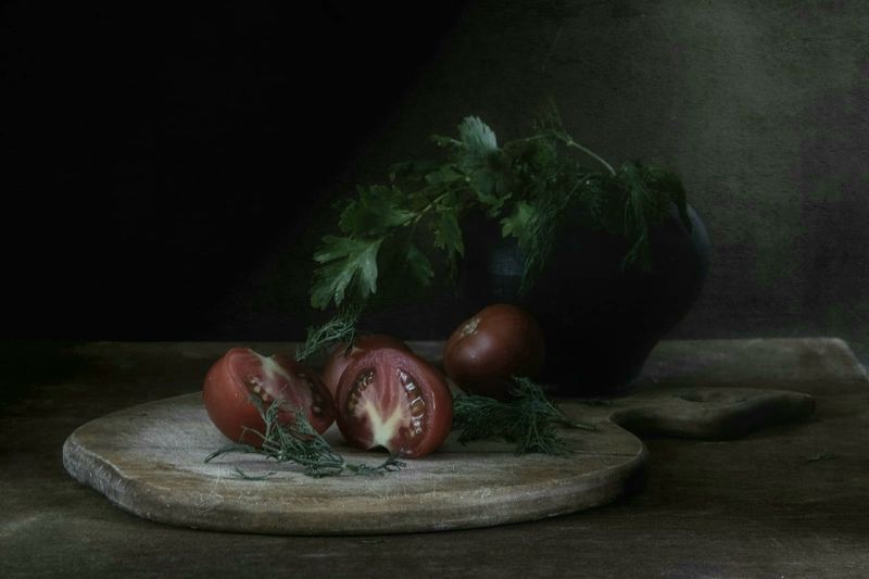 овощи, зелень, дерево photo preview