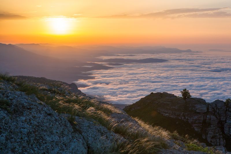 крым, рассвет, демерджи, облака, crimea, sunrise, demerdzhi, clouds Крымский рассветphoto preview