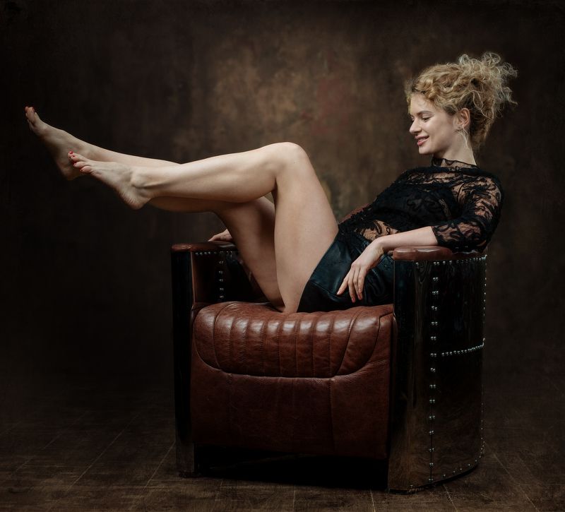 студийный портрет, красивая девушка, женский портрет, концептуальное, будуар Анастасияphoto preview