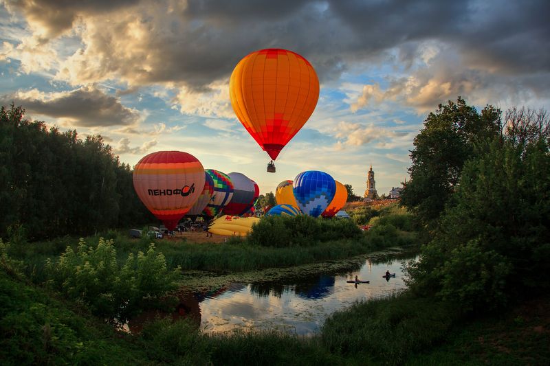 Суздаль Шары над Суздалемphoto preview