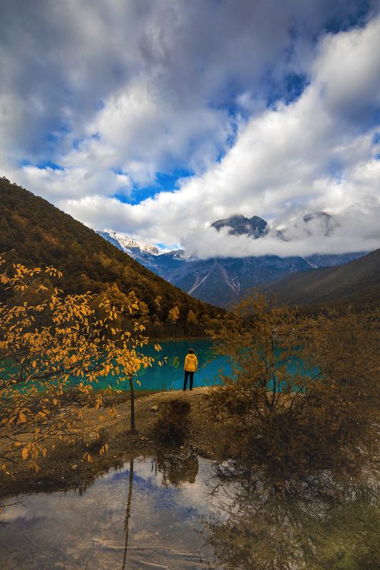 пейзаж, китай, landscape, china, mountains, yulong, lijiang, yunnan province, 云南, 丽江, 蓝月谷 Долина голубой луныphoto preview