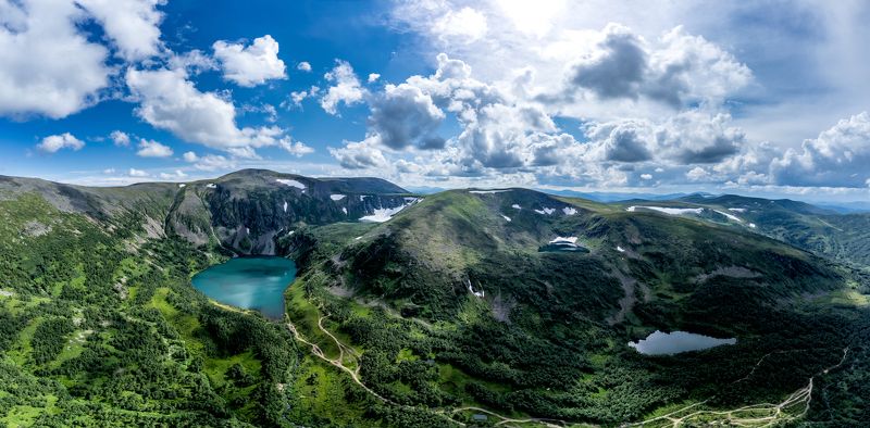 Панорама Ивановских озер, Хакасияphoto preview