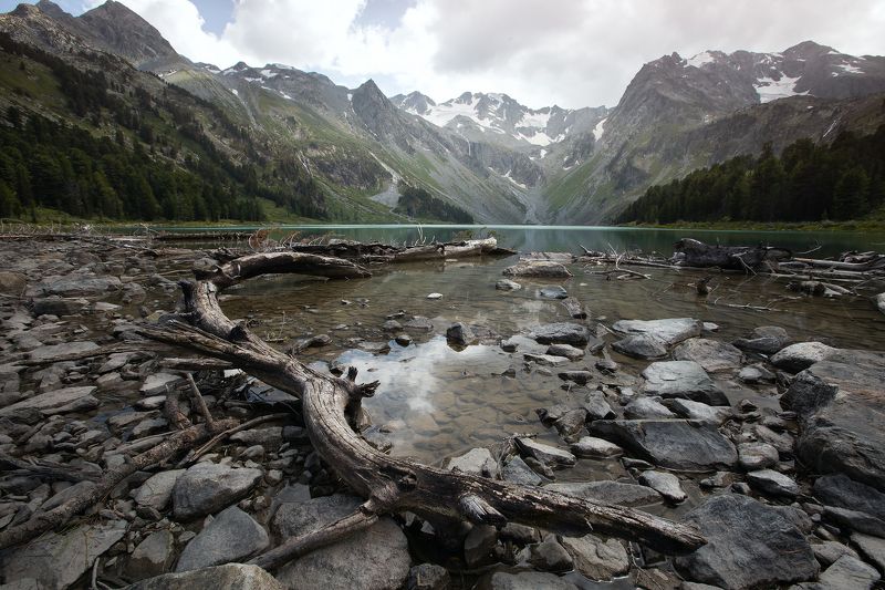 пейзаж, природа, горы, алтай, озеро Горное озероphoto preview