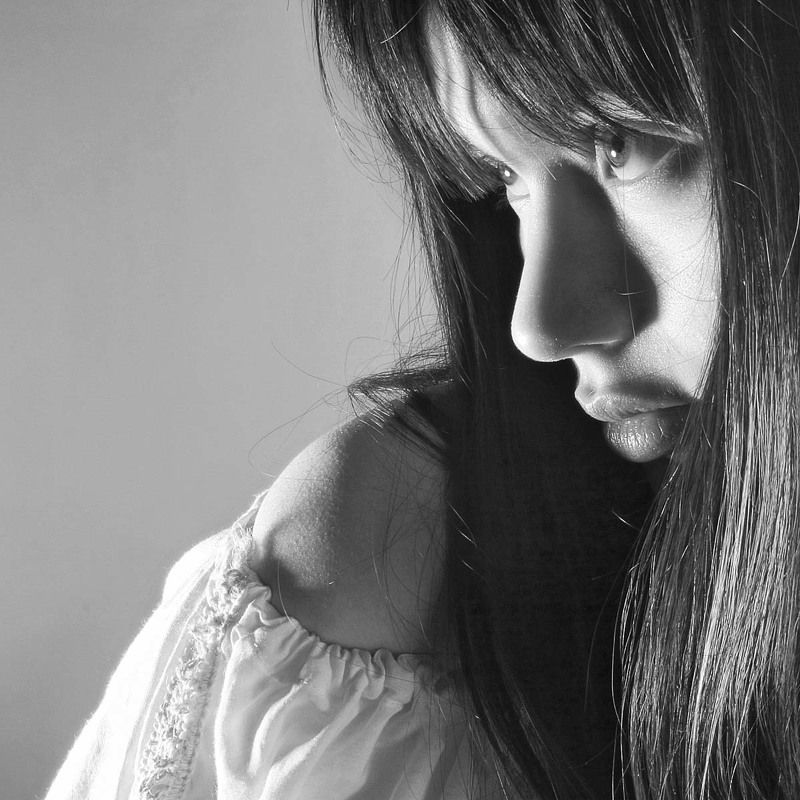 девушка, квадрат, черно-белое, прекрасное N фото превью