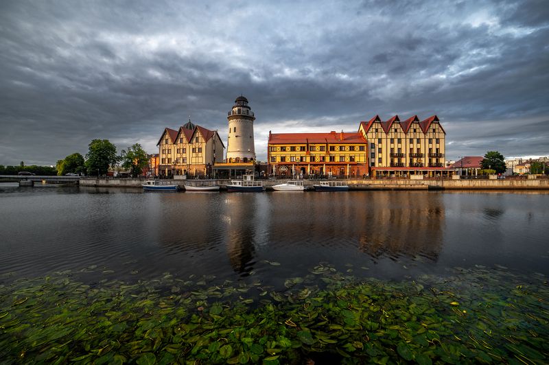 архитектура, город, река, здания, музей Рыбная деревняphoto preview