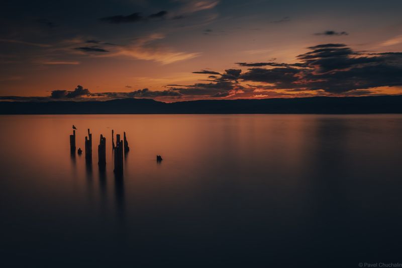 Пейзаж, закат, природа Чайкаphoto preview