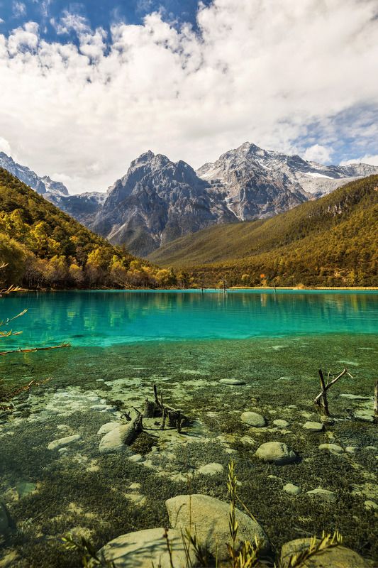 пейзаж, китай, landscape, china, mountains, yulong, lijiang, yunnan province, 云南, 丽江, 蓝月谷 Долина голубой луныphoto preview