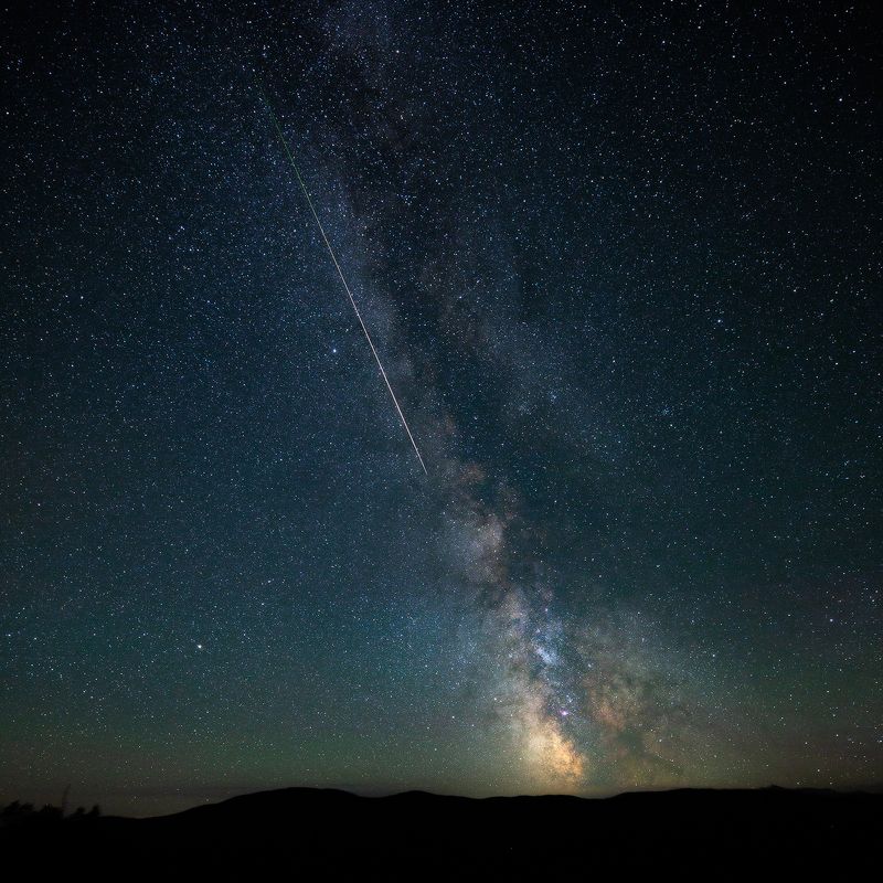 milkyway, meteor, sky, night РОСЧЕРКphoto preview