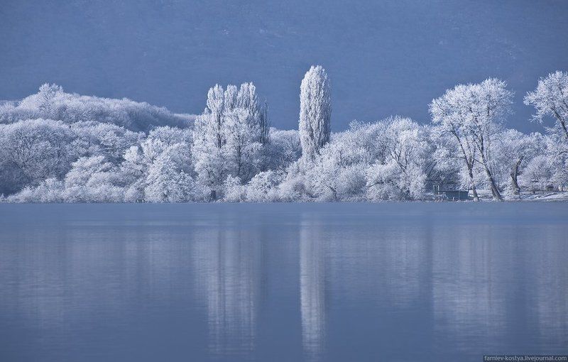 Бекан, Зима, Озеро, Пейзаж, Северная осетия Седой Беканphoto preview