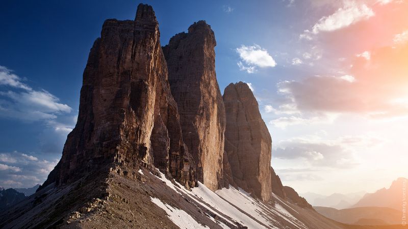 Alp, Alps, Alto adige, Badia, Cime, Dmitriy vorobey, Italy, Landscape, Lavaredo, Light, Locateli, Mountains, Park, Rigufio, Rocks, Sky, Sun, Sunset, Tre CIme, Trento, Veneto Tre Cimephoto preview