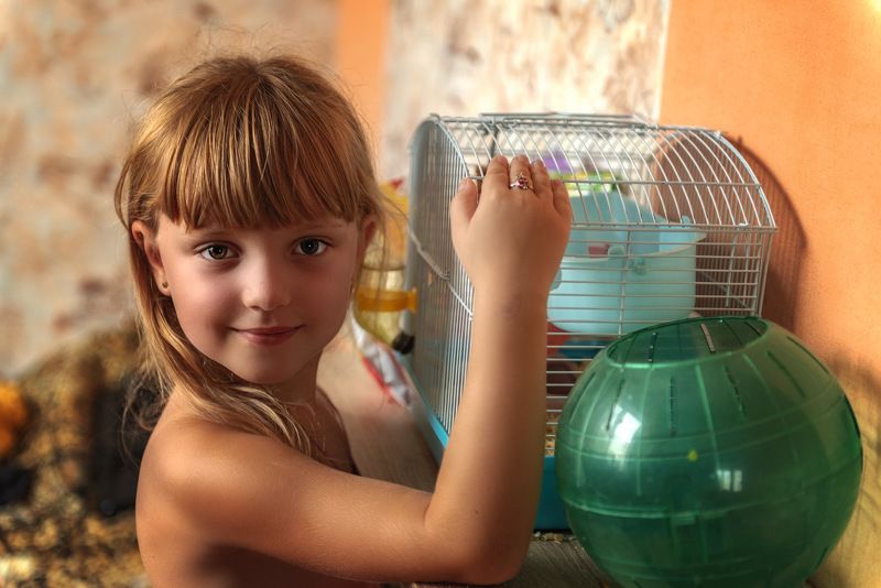 Утро. Внучка. Джунгарик....photo preview