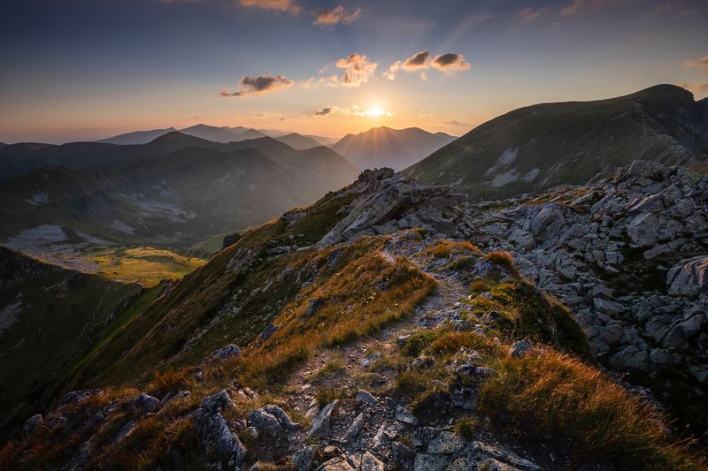 mountains, summer, poland, slovakia, sunset Evening in the Mountainsphoto preview