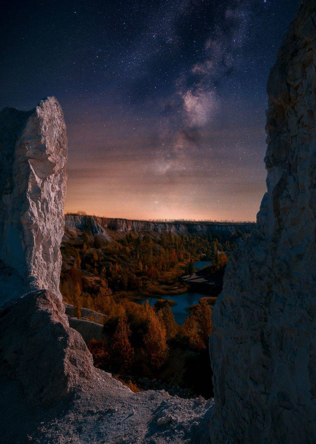 Белый колодец. Автор: Алексей Юденков astrophoto, milky way, night, ночь, млечный путь, пейзаж, белый колодец, Алексей Юденков