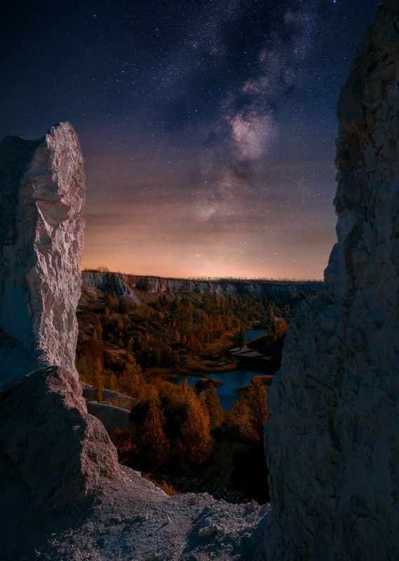 astrophoto, milky way, night, ночь, млечный путь, пейзаж, белый колодец Белый колодец фото превью