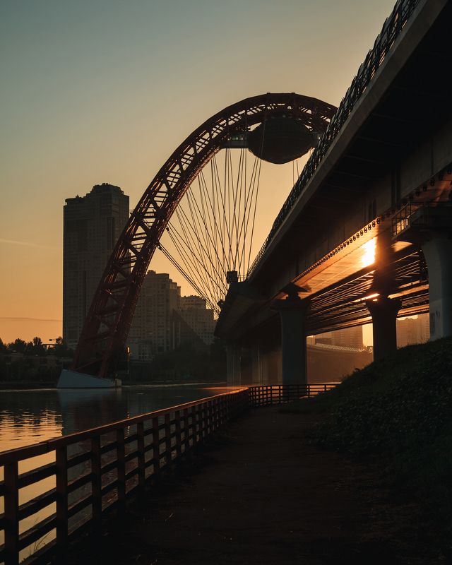 Москва, рассвет, Живописный мост Рассвет у Живописного Мостаphoto preview