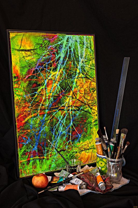 black, color, colors, concept, conceptual, digital photography, picture, photography, still life, The Touch of a Vanished Handphoto preview