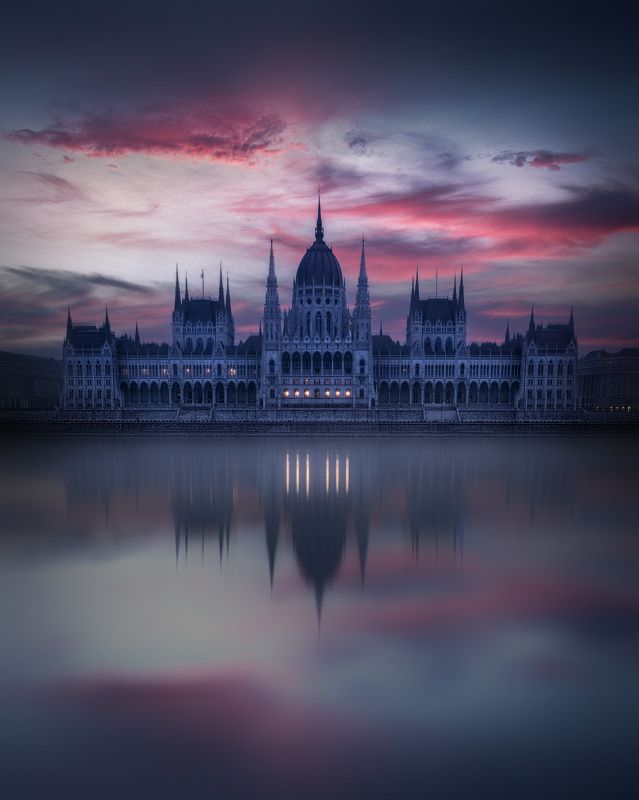 budapest, sunrise, reflections Budapest Reflectrionsphoto preview