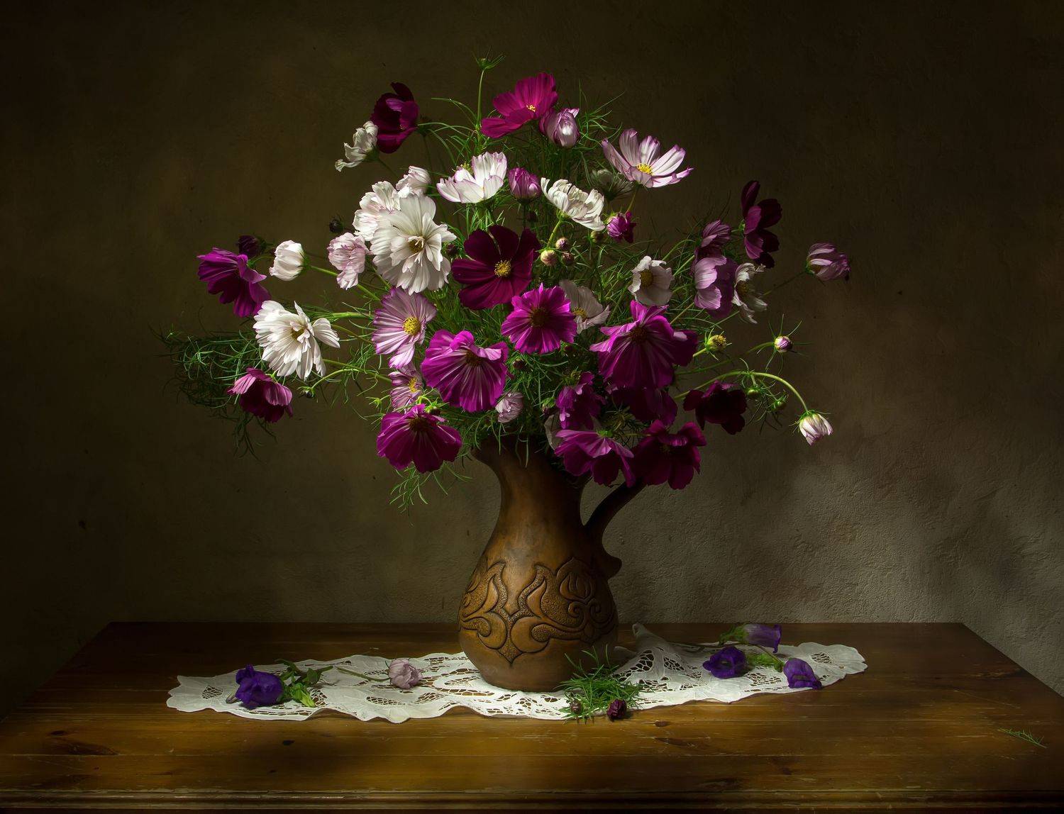 Космея.... Автор: Татьяна Феденкова натюрморт, космея, Татьяна Феденкова