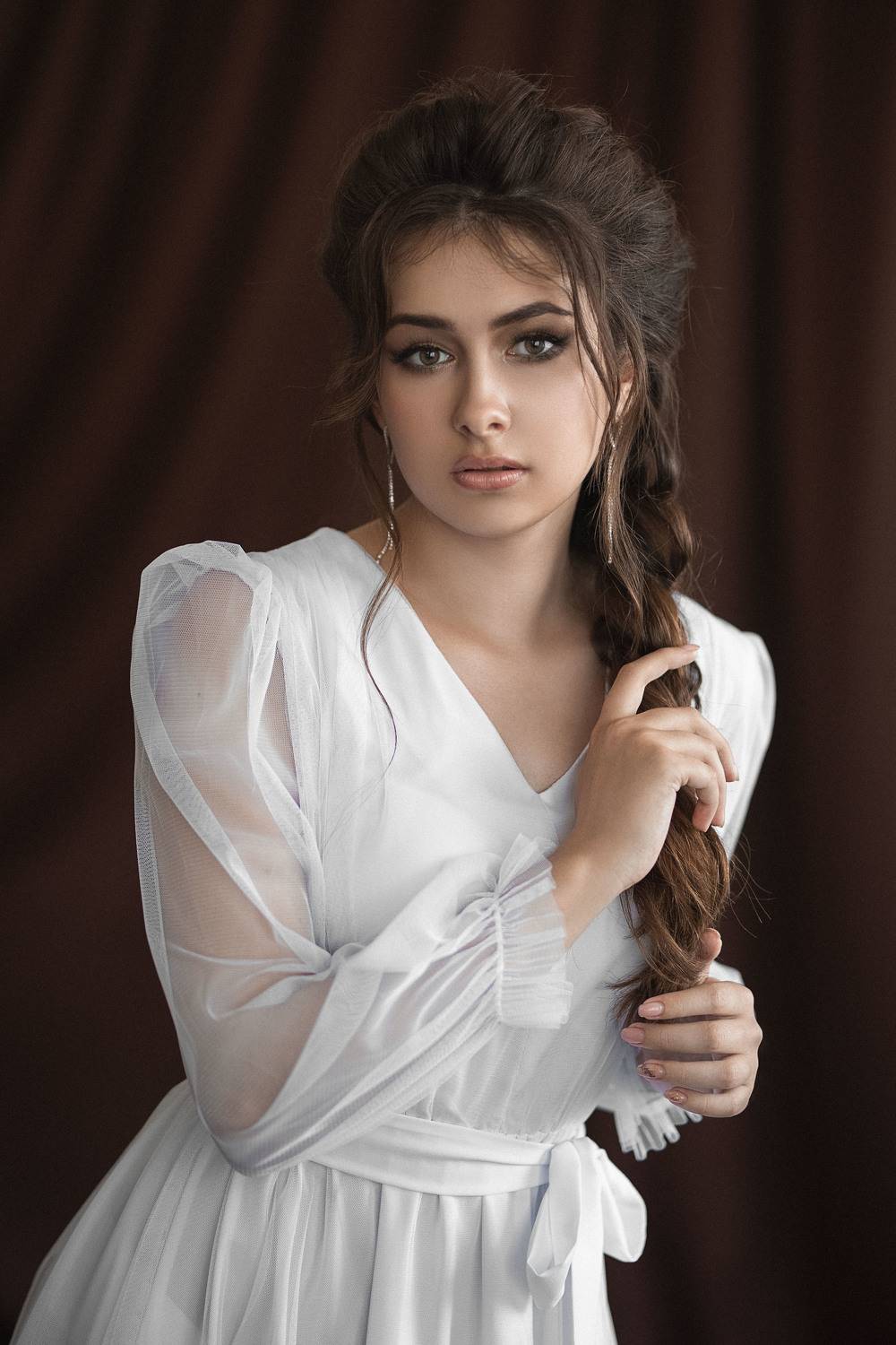 Анжелика. Автор: Владимир Васильев девушка, модель, портрет, фотосессия, студия, макияж, гламур, girl, model, modeling, young, portrait, make-up, творческий портрет, женский портрет, woman, young woman, glamour, постановка, постановочная фотография, fashion, Владимир Васильев