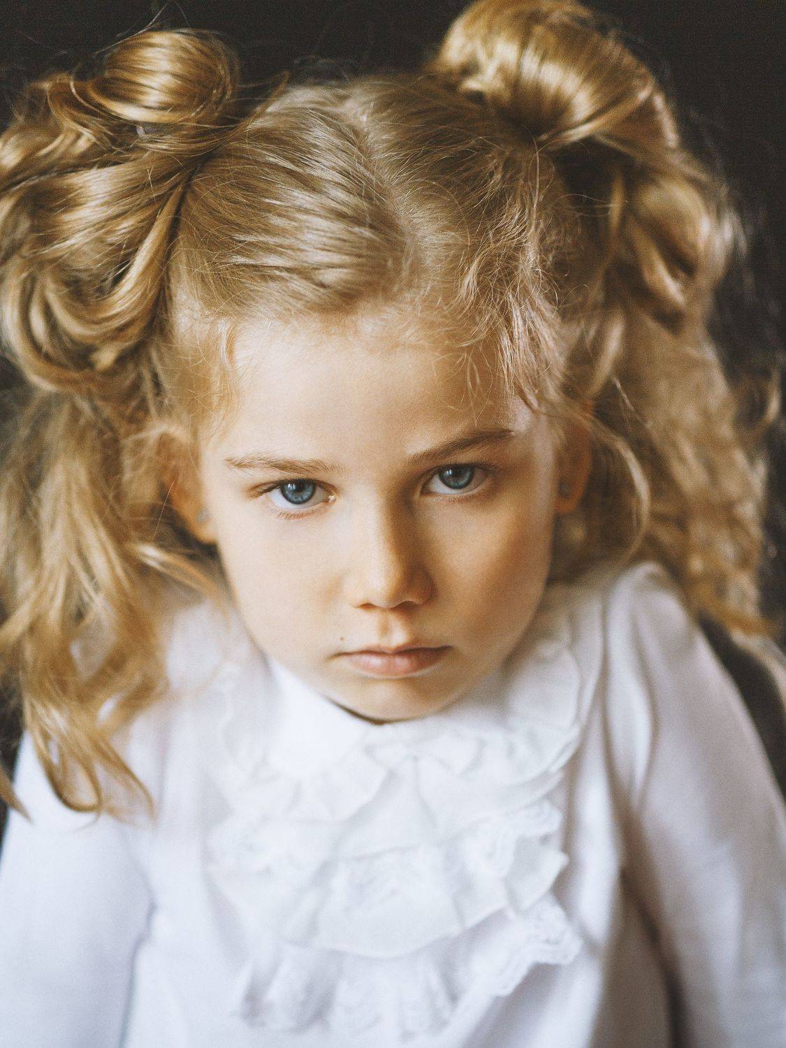 ученица, взгляд, блондинка, синие глаза, в школу., Оксана Ведмеденко