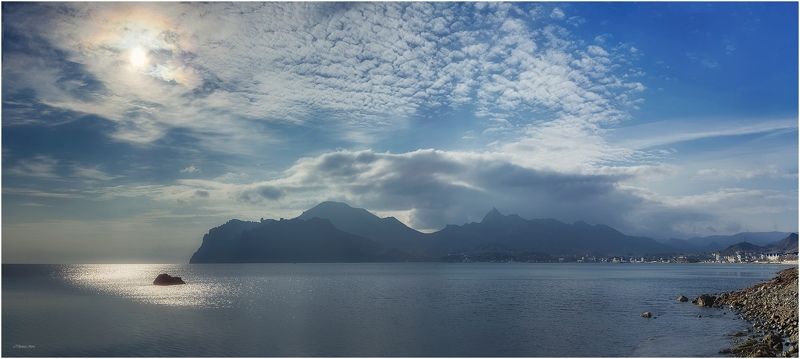 Коктебель, Крым, Полдень, Черное море Кара-Даг Новогоднийphoto preview