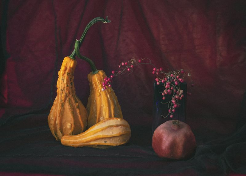 still life,fall,autum,pumpkin,color,light autumn still lifephoto preview