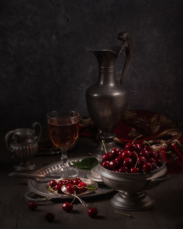 Натюрморт с черешнейphoto preview