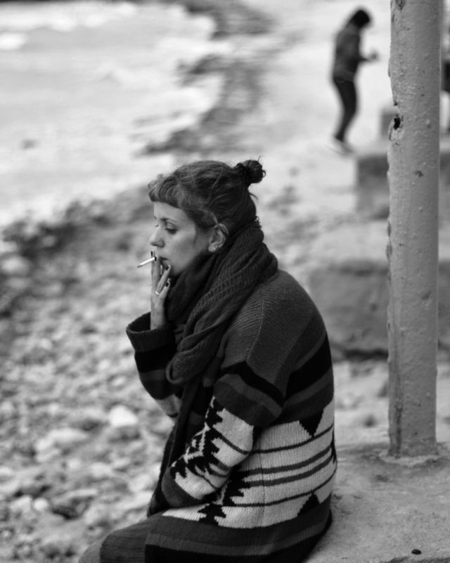 девушка, чб, портрет  ***photo preview