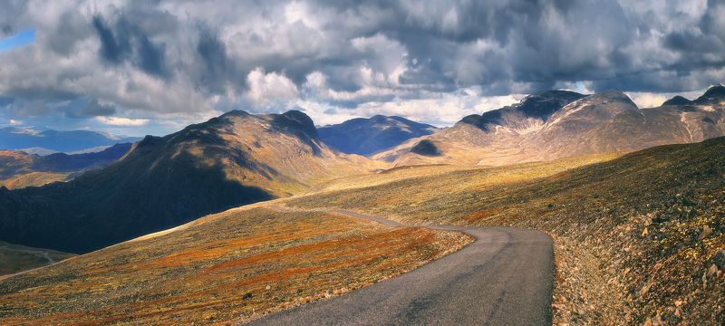 панорама, норвегия, горы, ютунхеймен, лето Дорогами Ютунхейменаphoto preview
