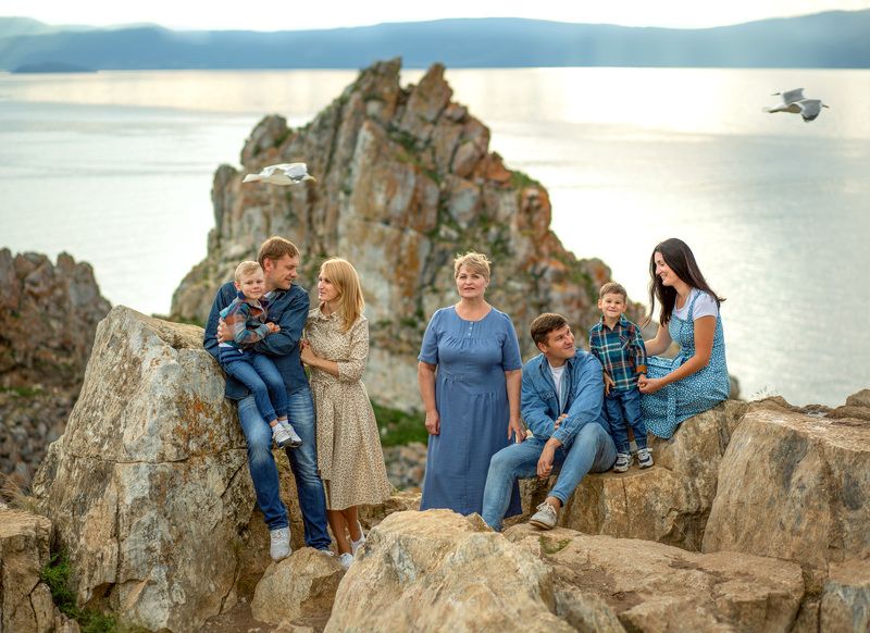 Ольхон, Байкал, семья photo preview