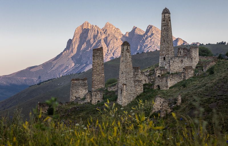 russia, ingushetia, tower, towers, landscape, mountains Watch Towers of Ingushetiaphoto preview