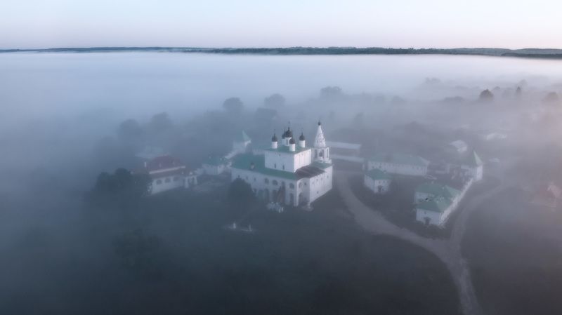 рассвет, монастырь, туман Рассвет в Анастасовом монастыреphoto preview