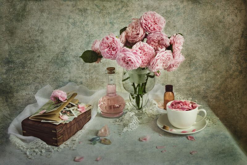 натюрморт, цветы, винтаж, шебби Розы photo preview
